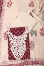 Thread Work Cotton Suit