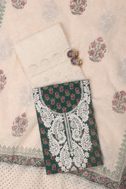 Thread Work Cotton Suit