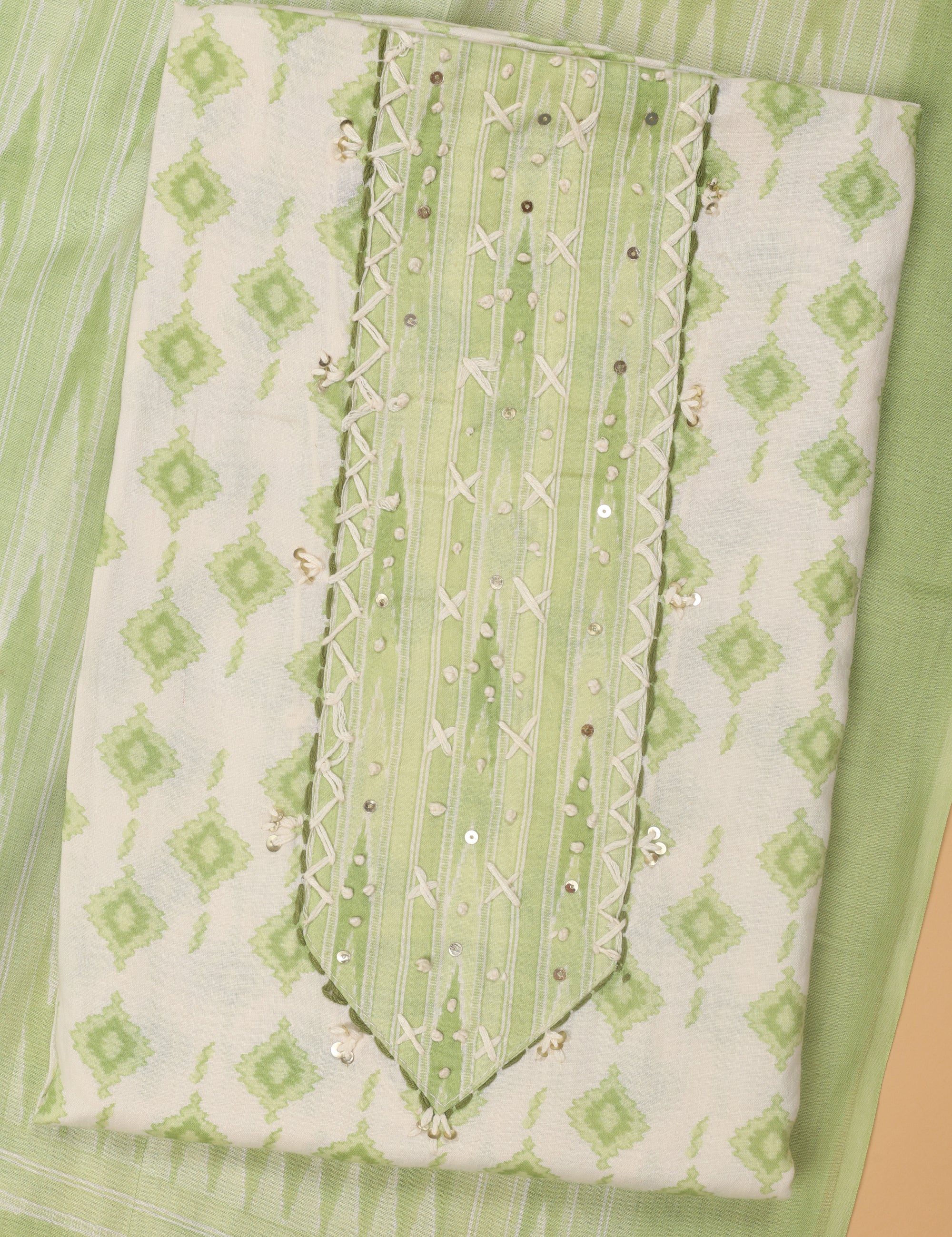 Printed Cotton Suit