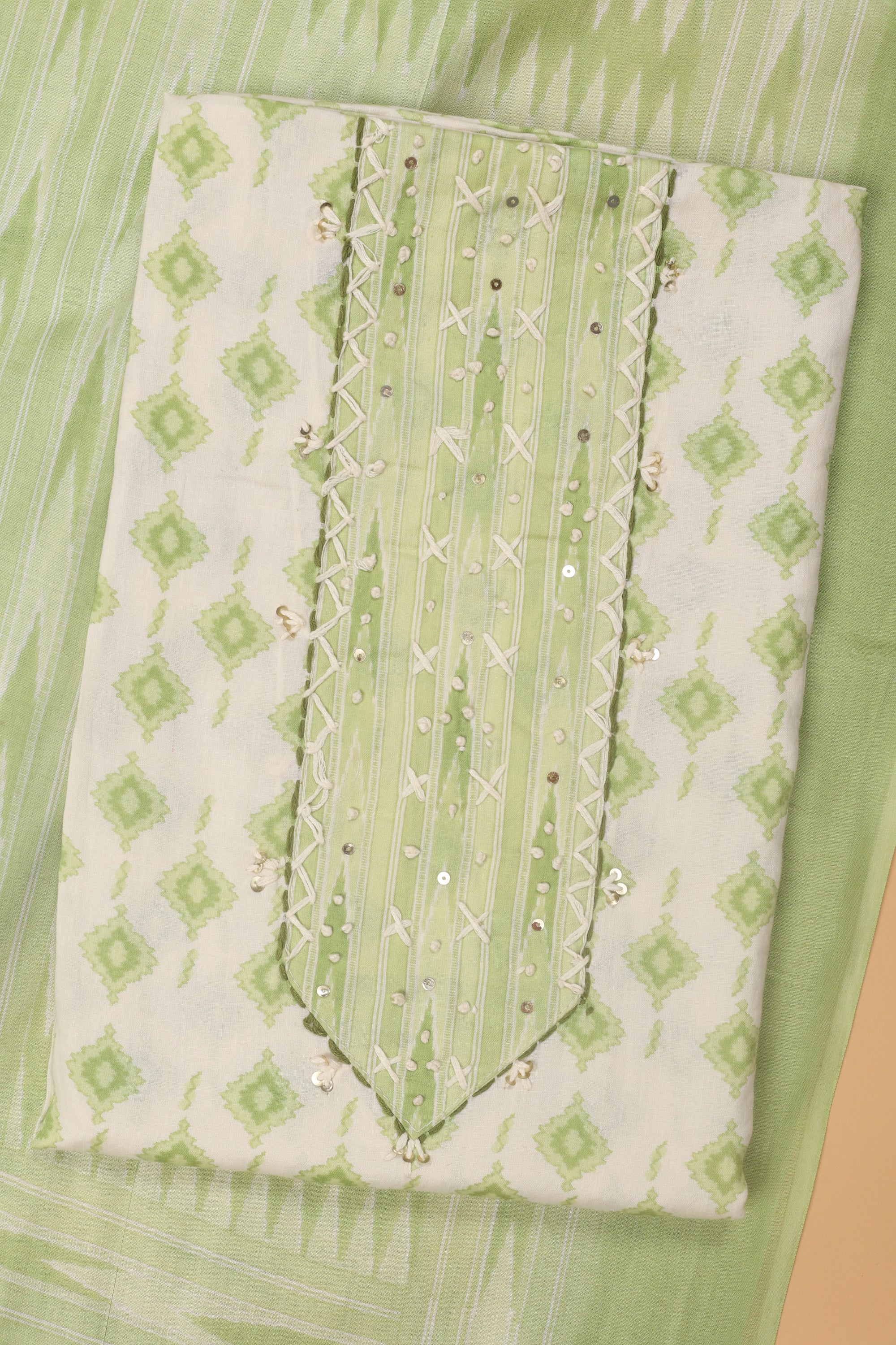 Printed Cotton Suit