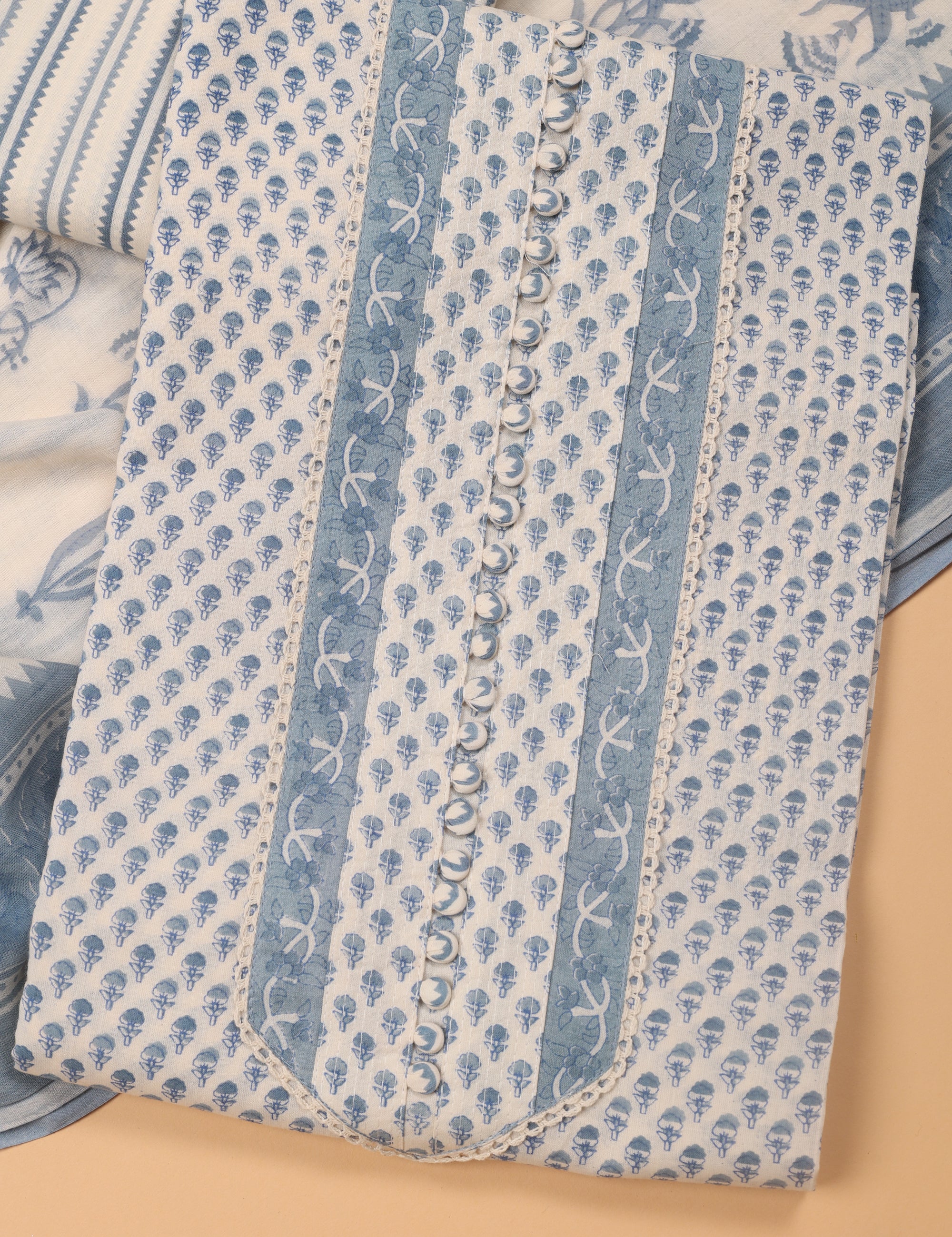 Floral Butti Cotton Suit