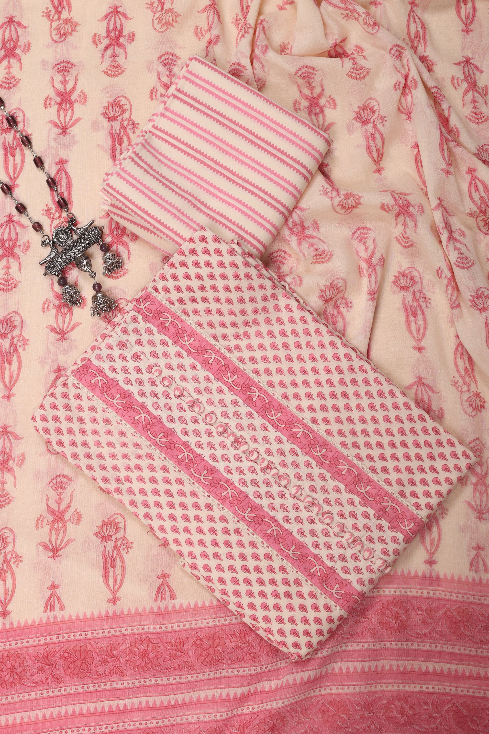 Floral Butti Cotton Suit