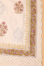 Thread Work Cotton Suit