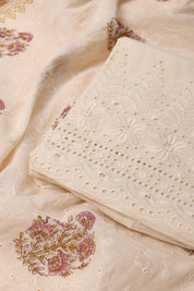 Thread Work Cotton Suit