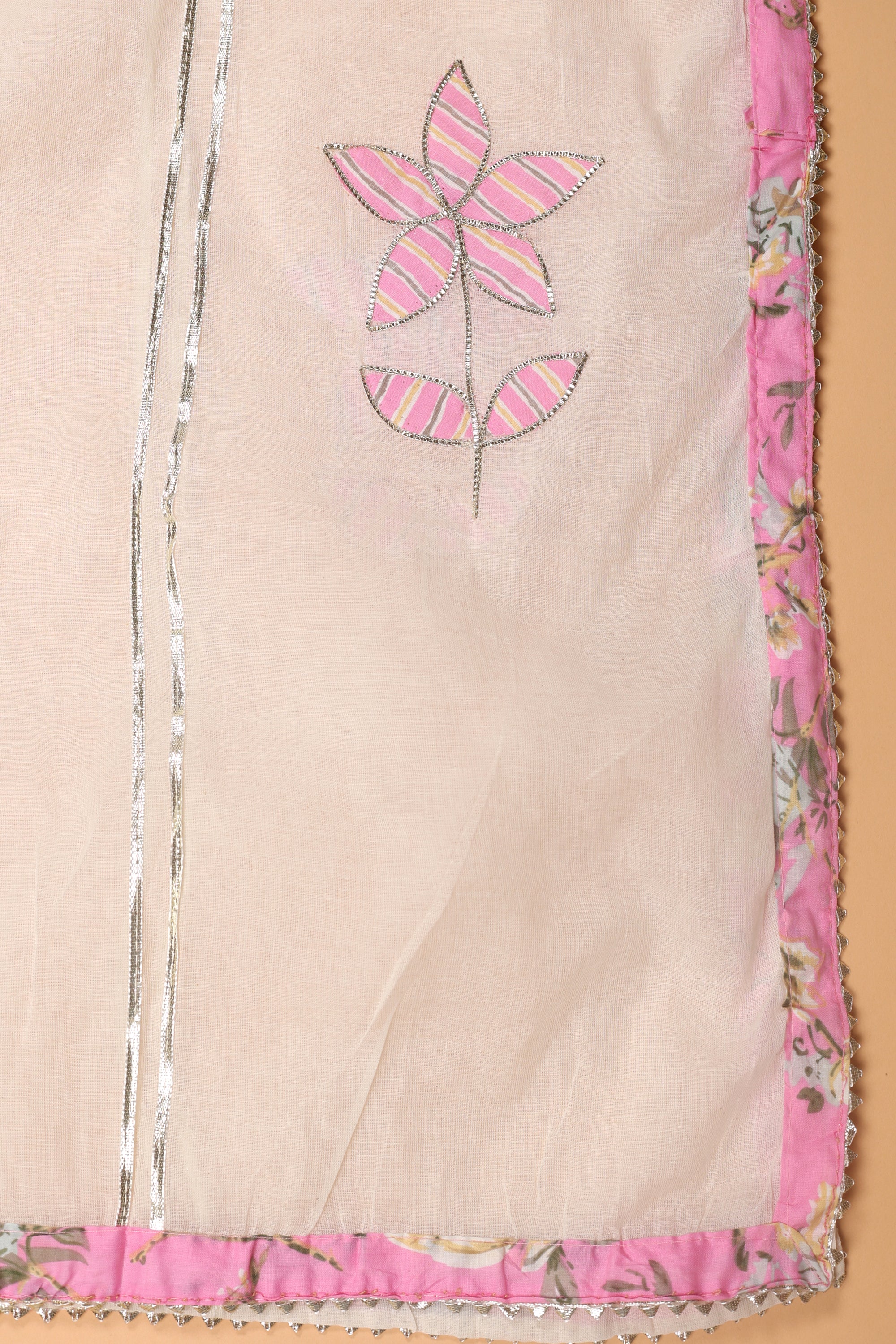 Floral Print Cotton Suit