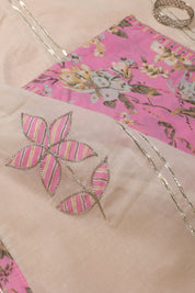 Floral Print Cotton Suit
