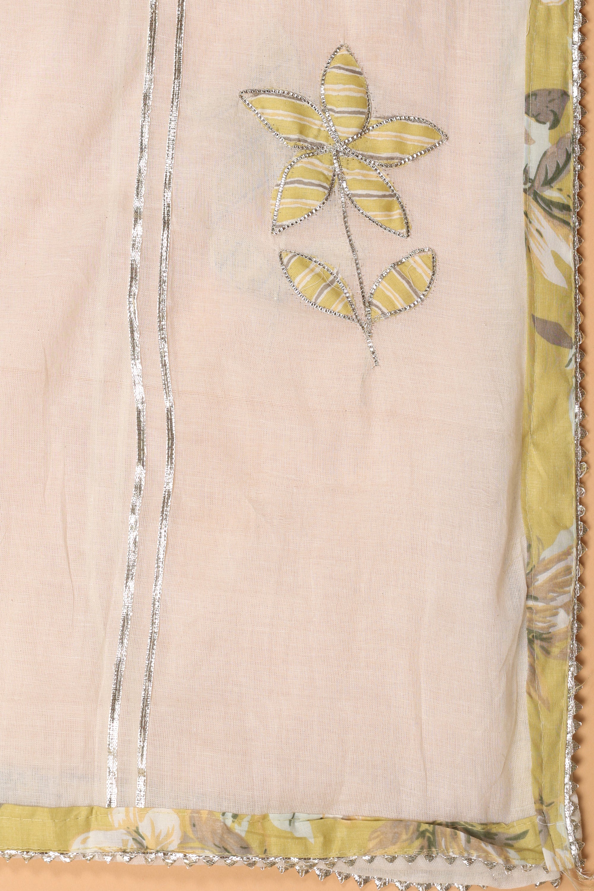 Floral Print Cotton Suit
