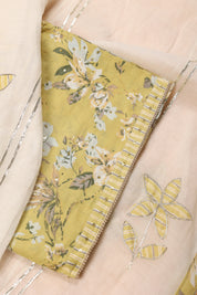 Floral Print Cotton Suit