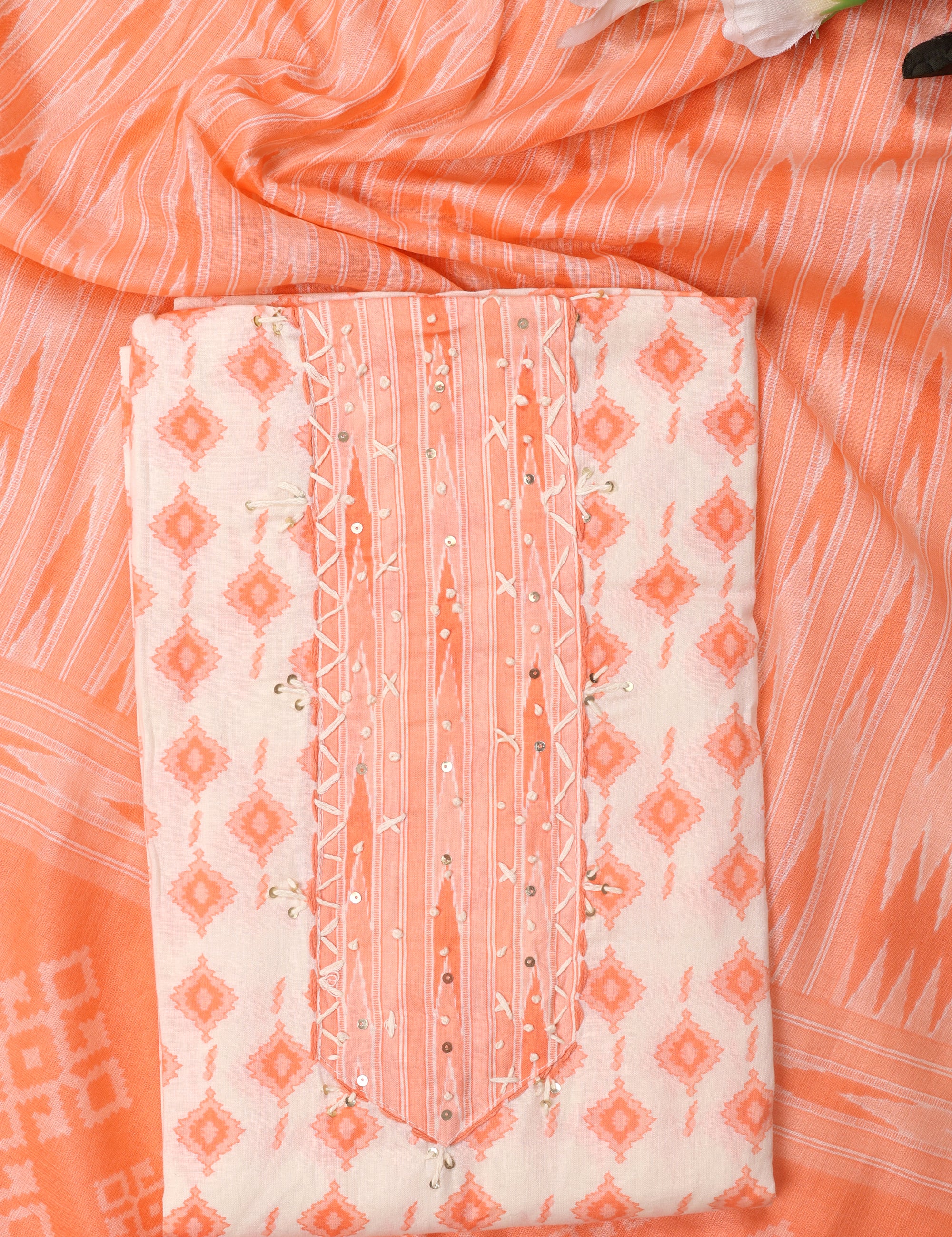Printed Cotton Suit