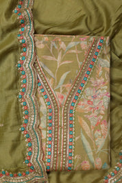 Modal Printed Suit With V Neck Design