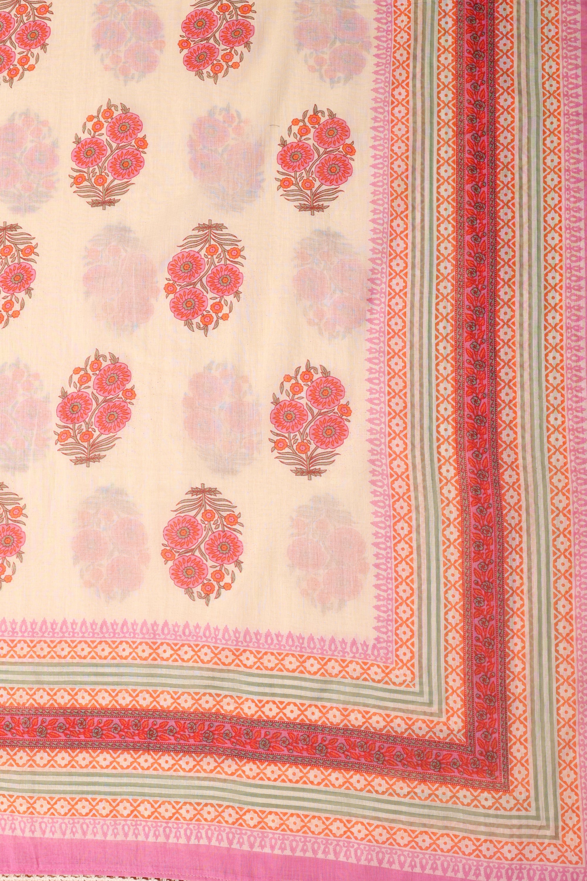 Printed Cotton Suit with Beautiful Neck