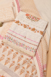 Unstitched Block Printed Suit Material