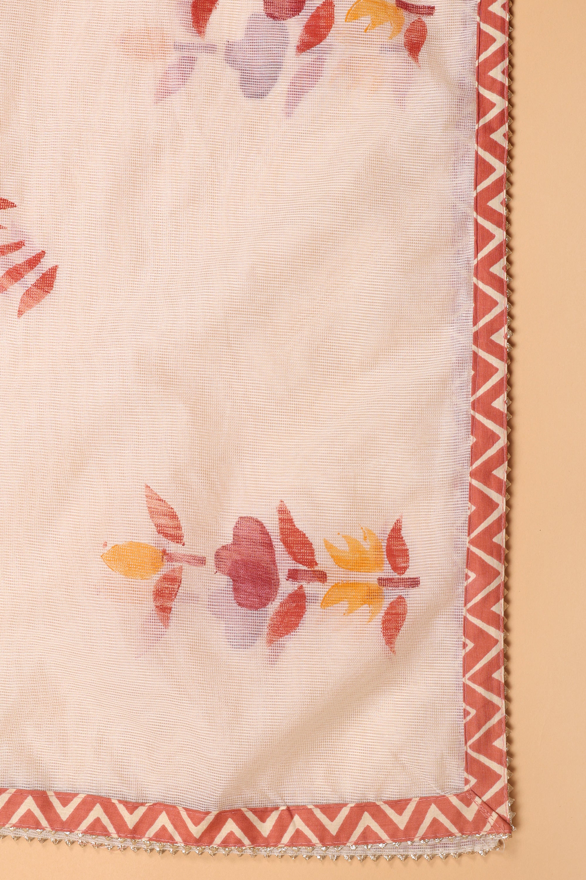 Cotton Suit with Zari & Thread Kota Doria Dhupatta