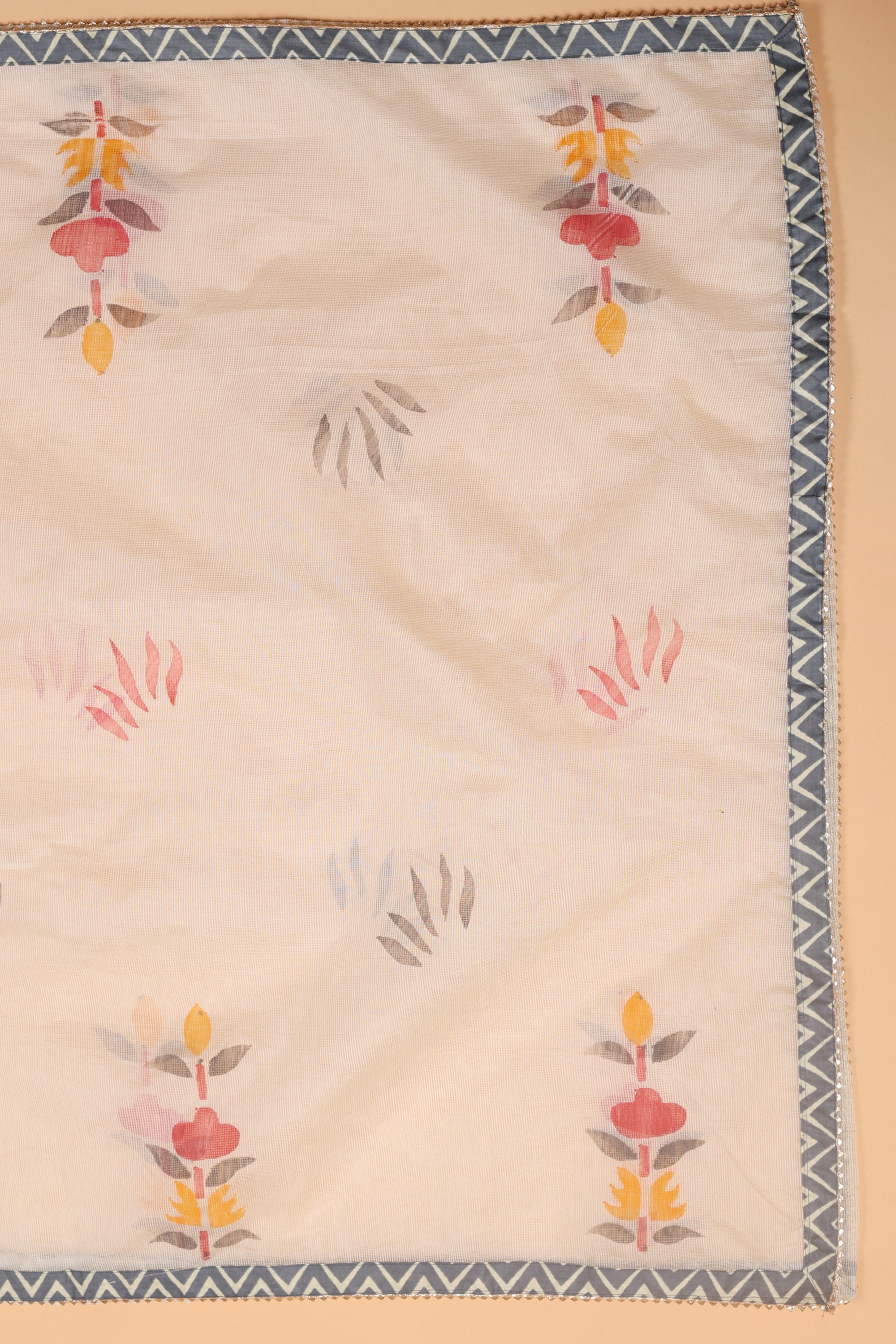 Cotton Suit with Zari & Thread Kota Doria Dhupatta