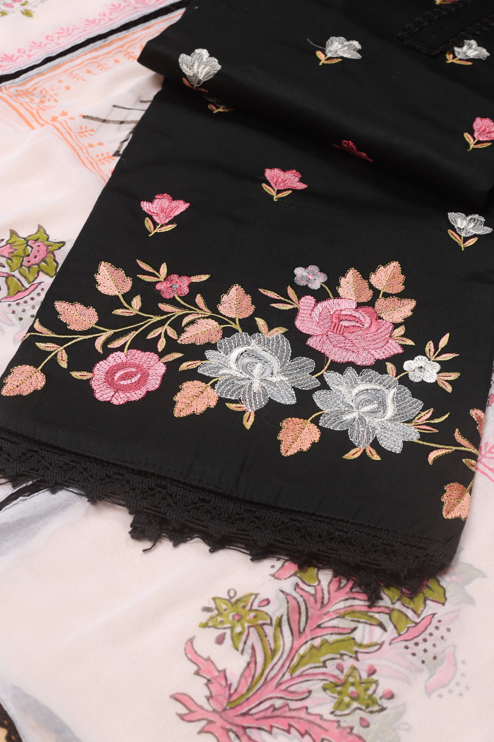 Thread Work Embroidered Suit