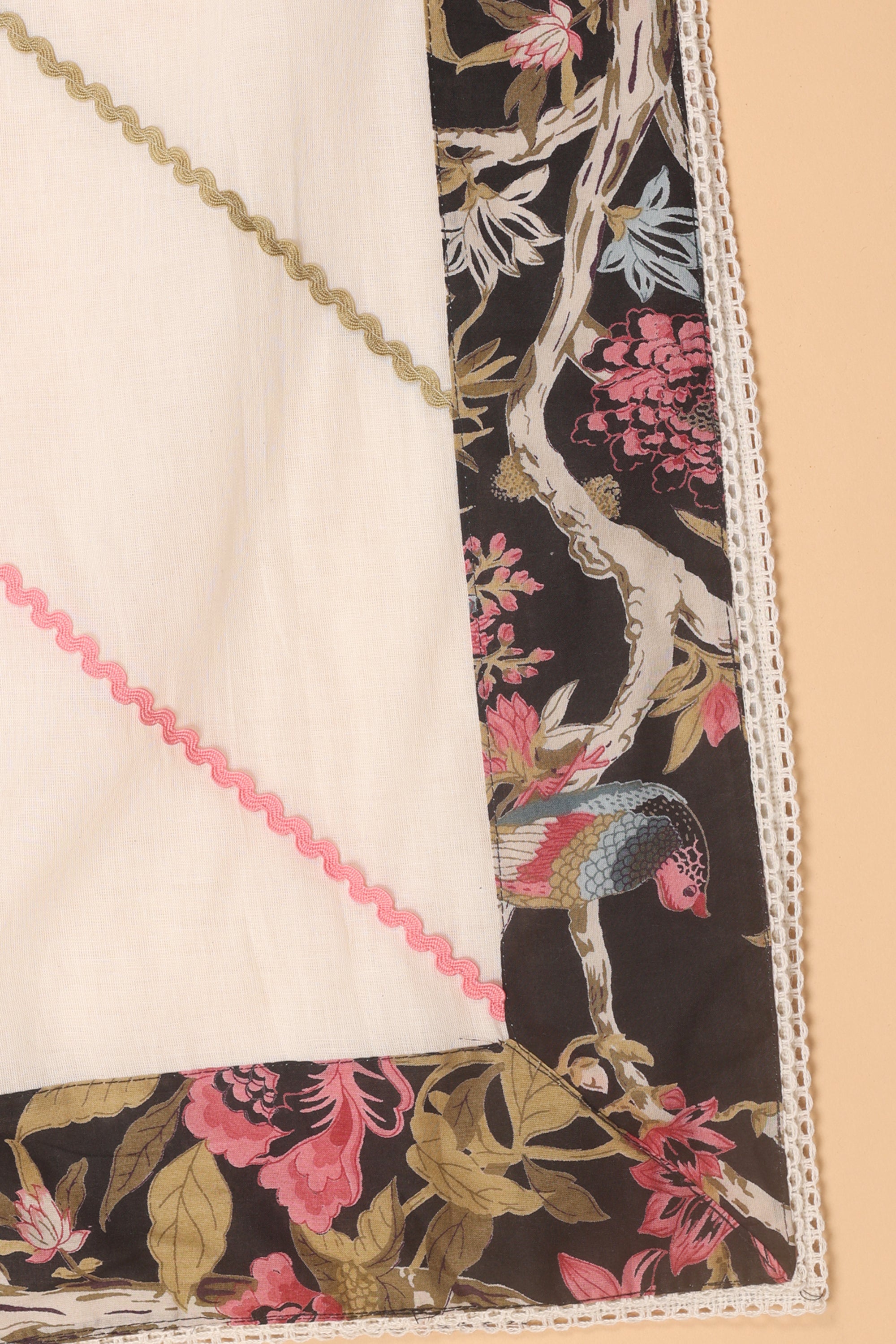 Floral Moti Work Cotton Suit