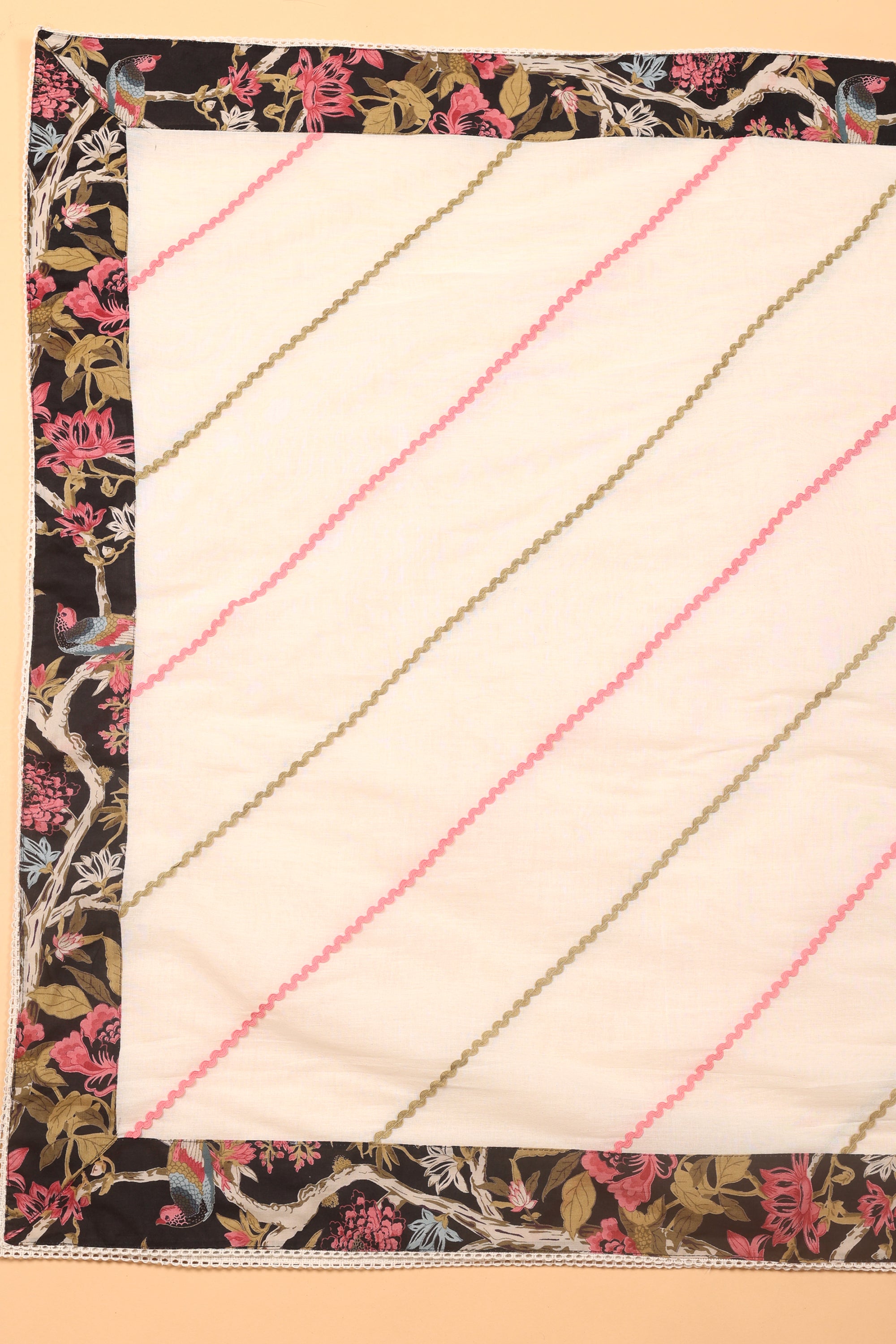 Floral Moti Work Cotton Suit