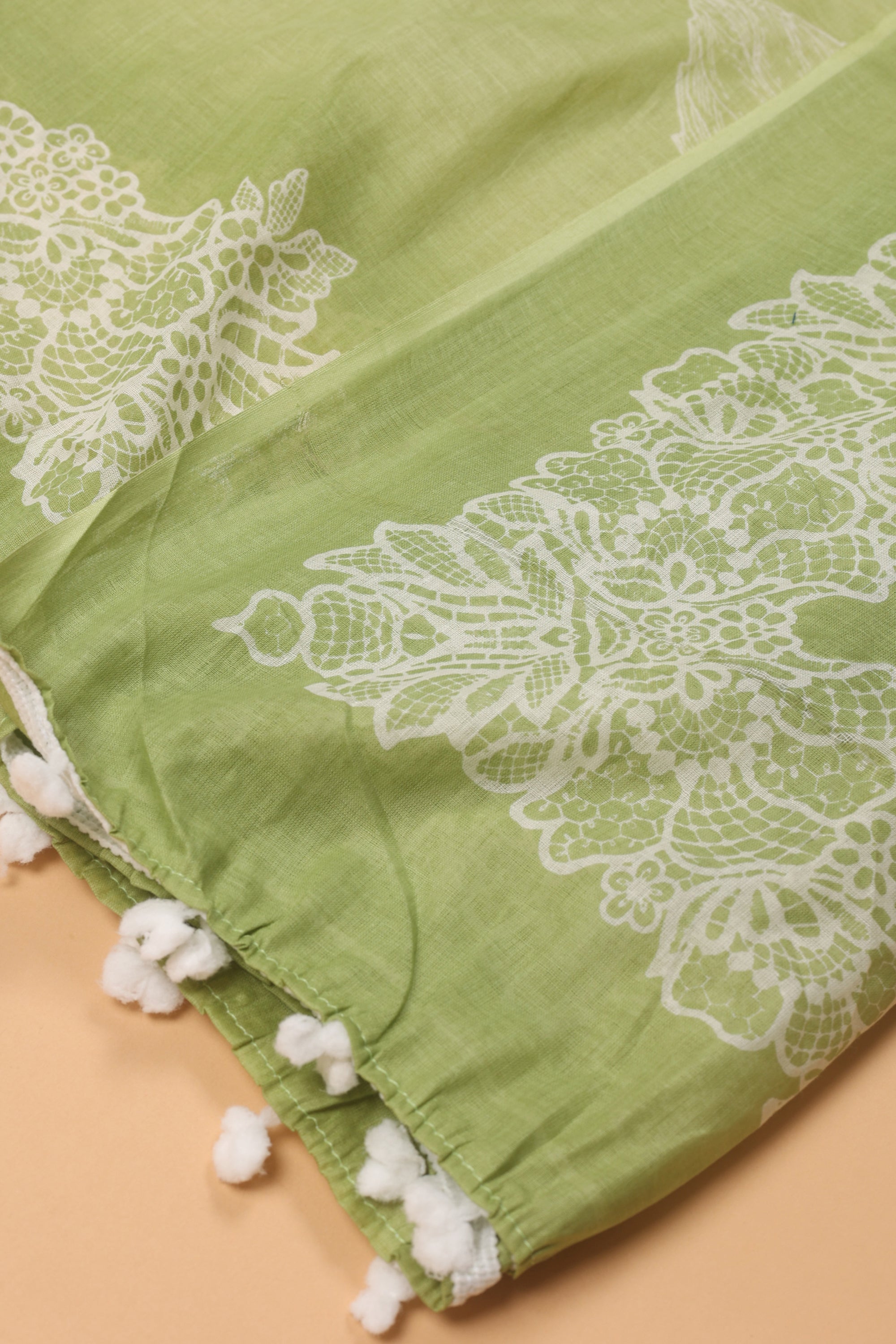 Cotton Suit with Elephant Work Neck