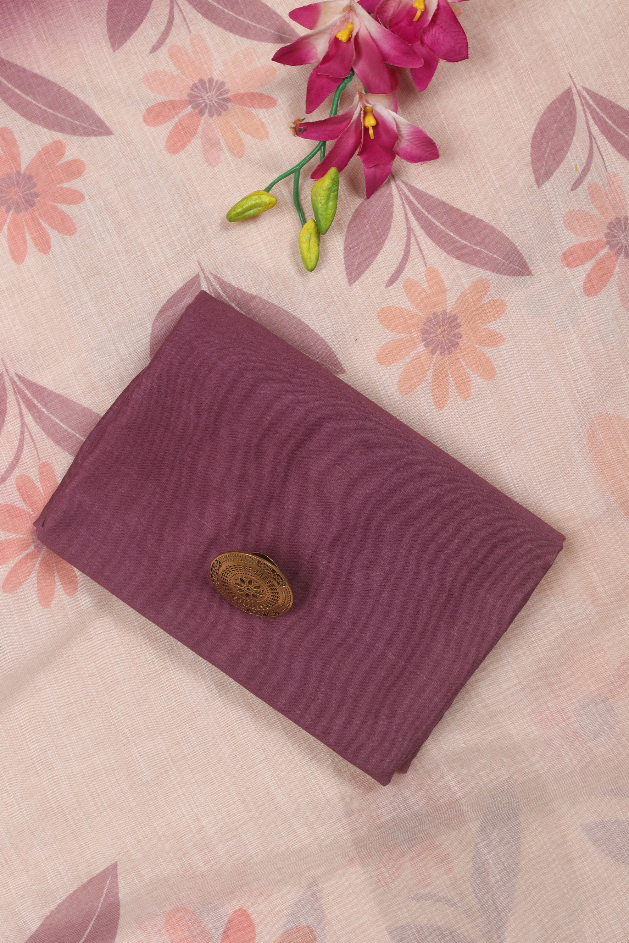 Linen Katha Work Suit