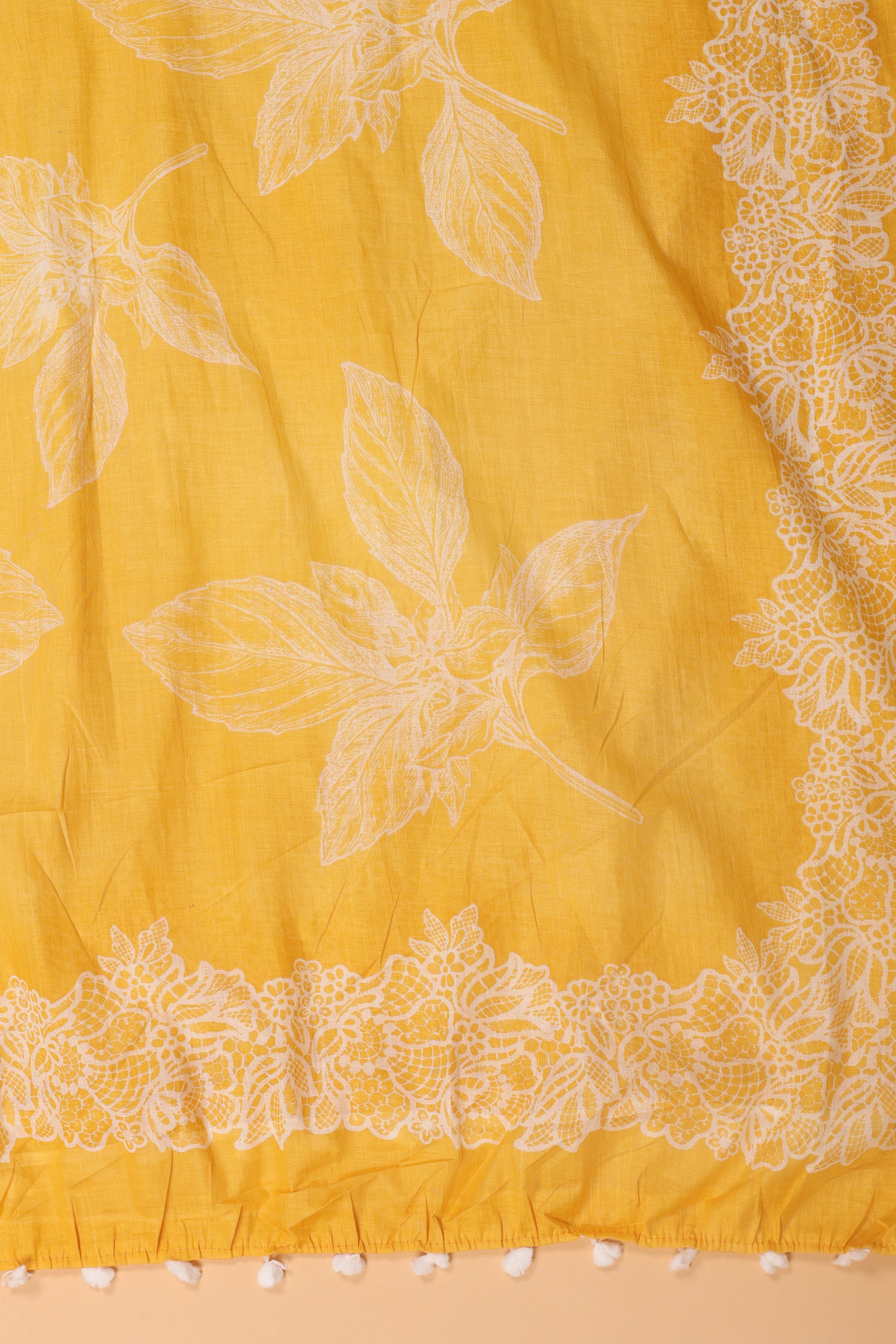 Cotton Suit with Elephant Work Neck