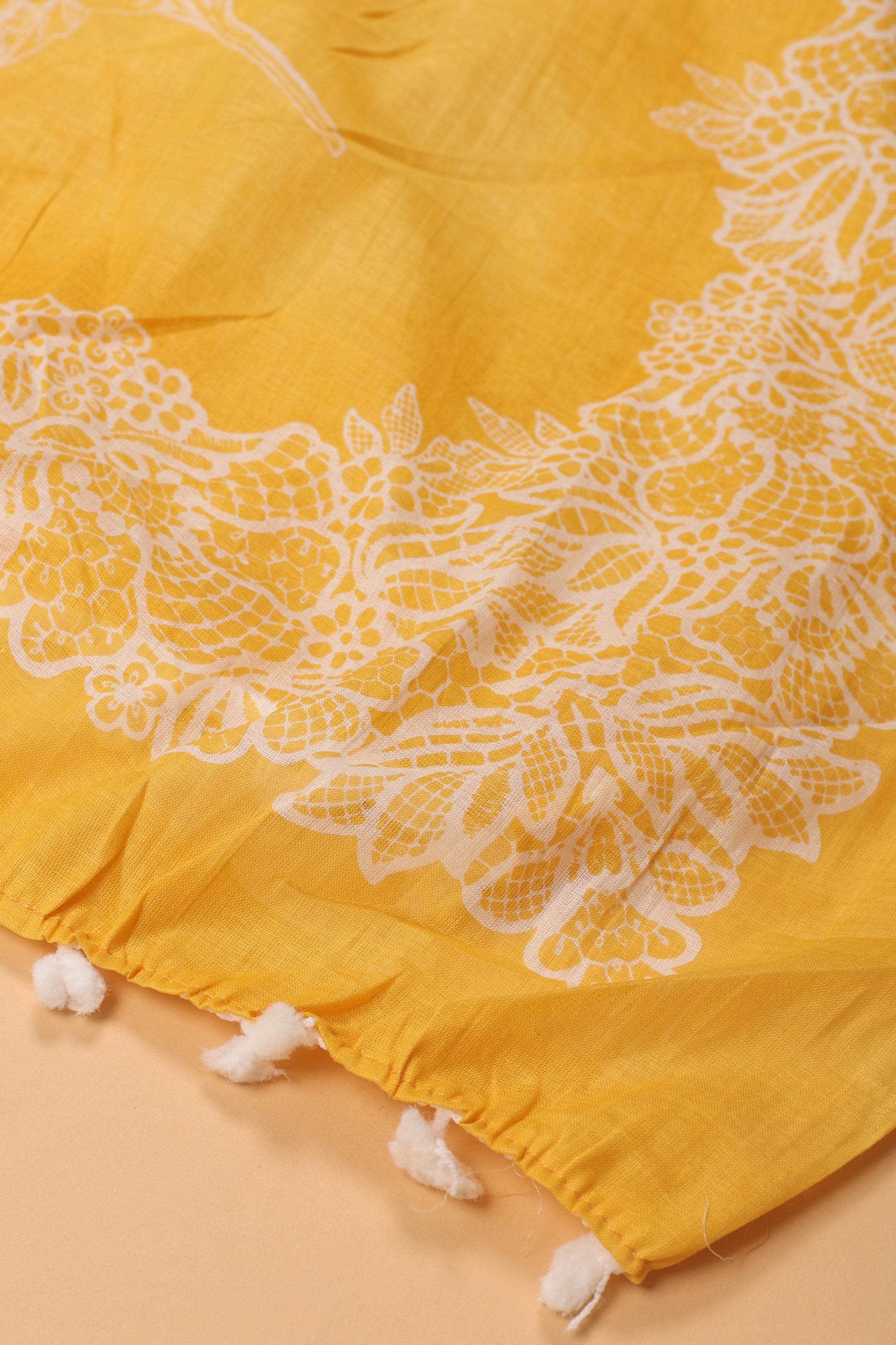 Cotton Suit with Elephant Work Neck