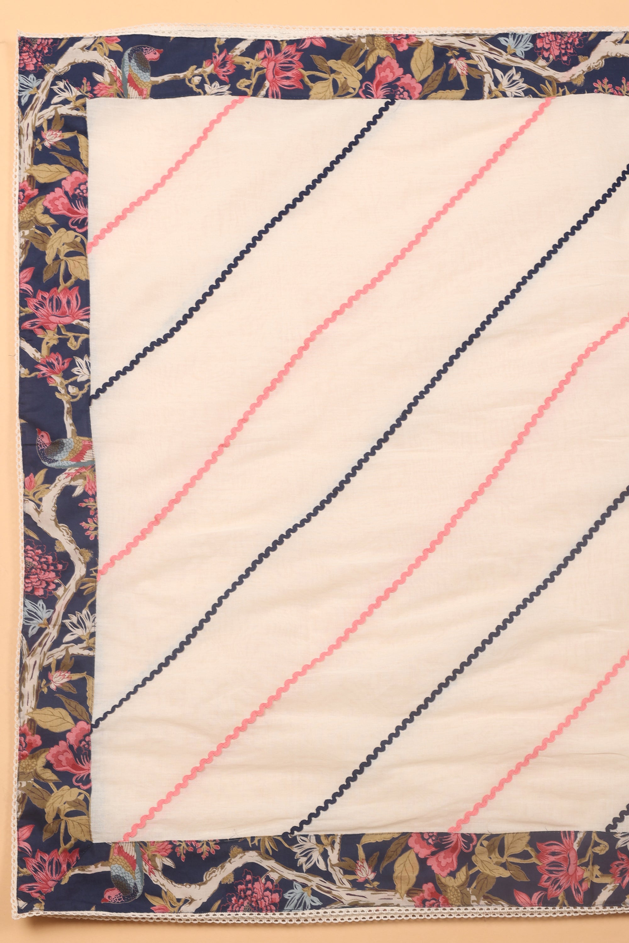 Floral Moti Work Cotton Suit
