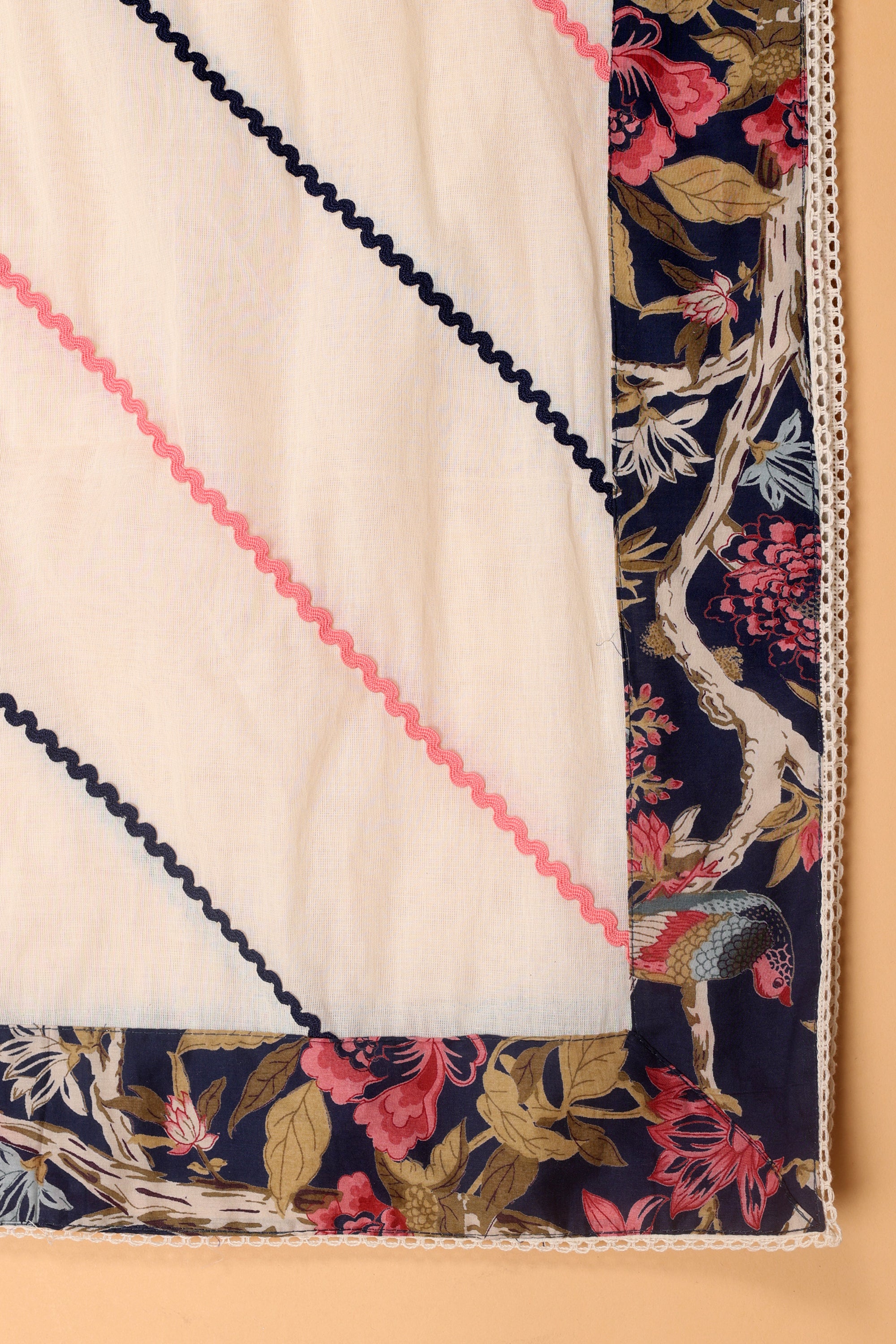 Floral Moti Work Cotton Suit