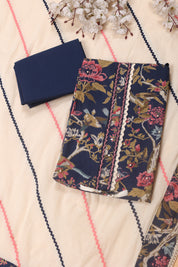 Floral Moti Work Cotton Suit