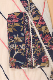 Floral Moti Work Cotton Suit