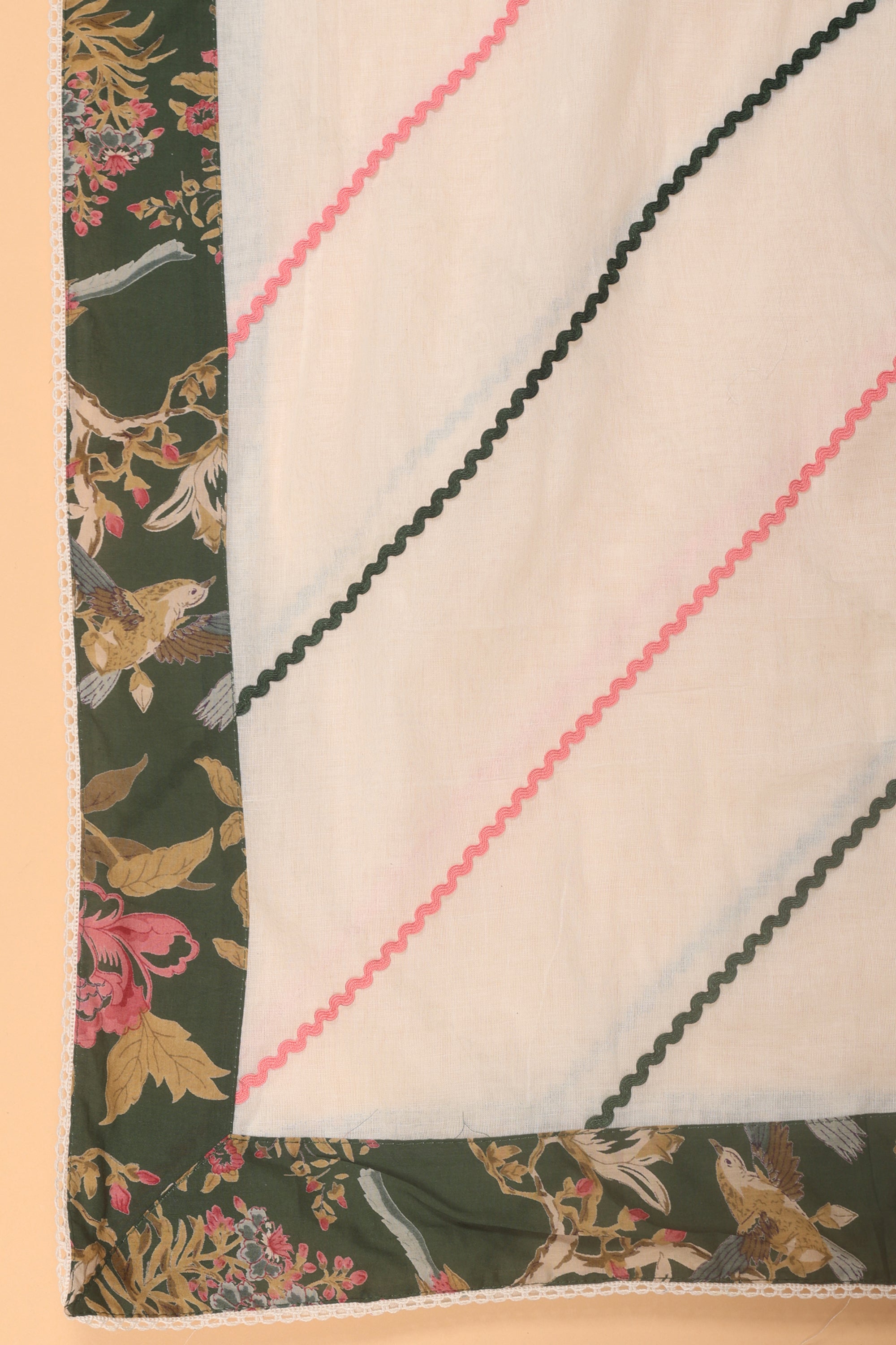 Floral Moti Work Cotton Suit