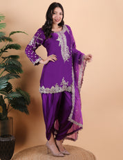 Zari Work Trending Dhoti Set