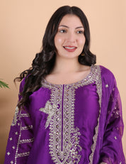 Zari Work Trending Dhoti Set