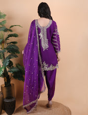 Zari Work Trending Dhoti Set