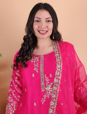 Zari Work Trending Dhoti Set