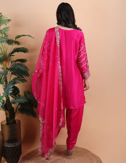 Zari Work Trending Dhoti Set