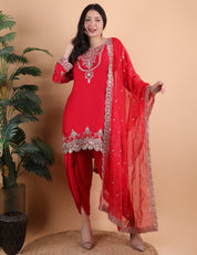 Zari Work Trending Dhoti Set