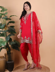 Zari Work Trending Dhoti Set