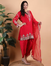 Zari Work Trending Dhoti Set