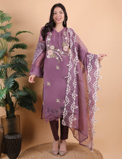 Pakistani Suit in Tissue Fabric