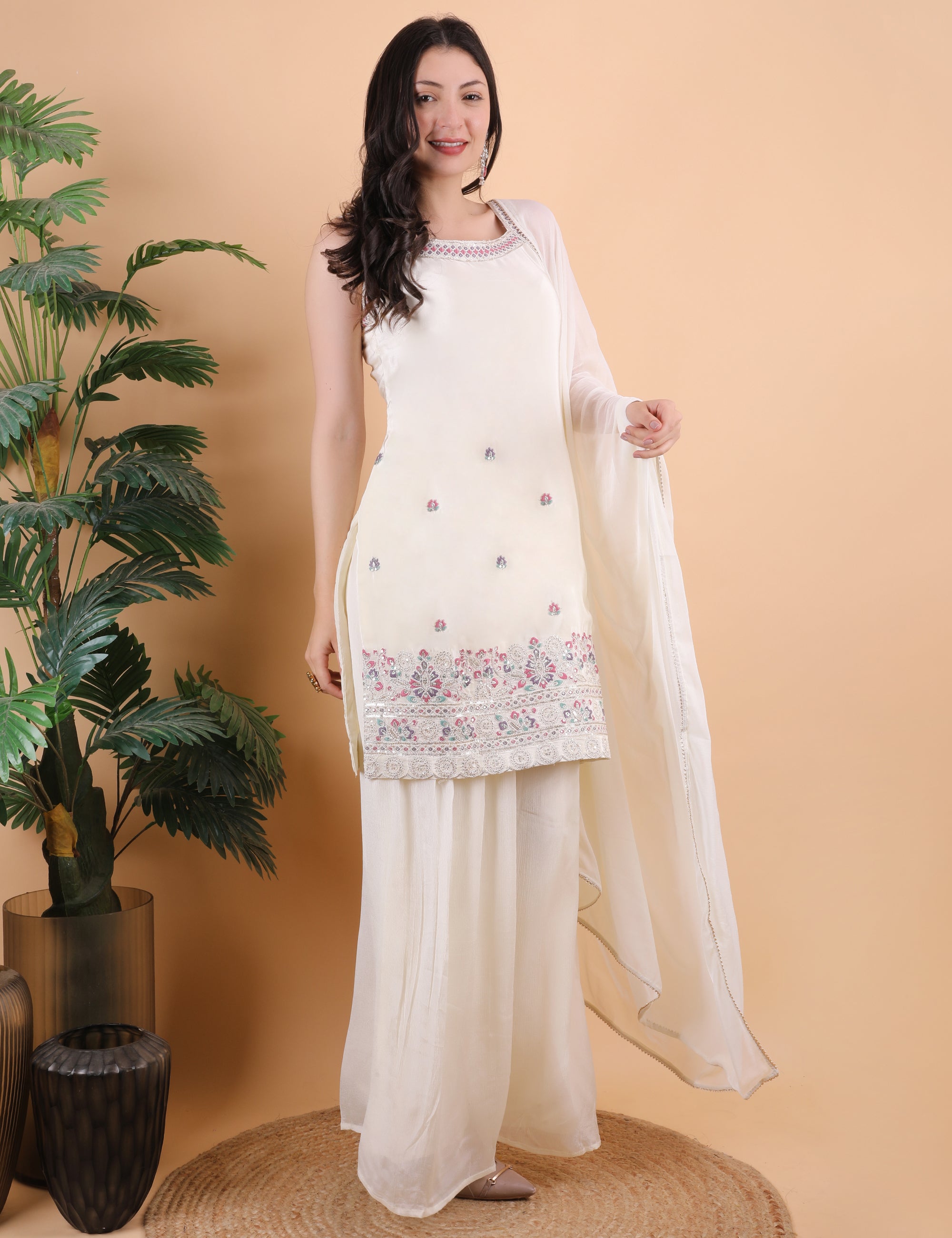 Off White Garara Set