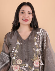 Pakistani Suit in Tissue Fabric