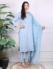 Sky Blue Kurti Set