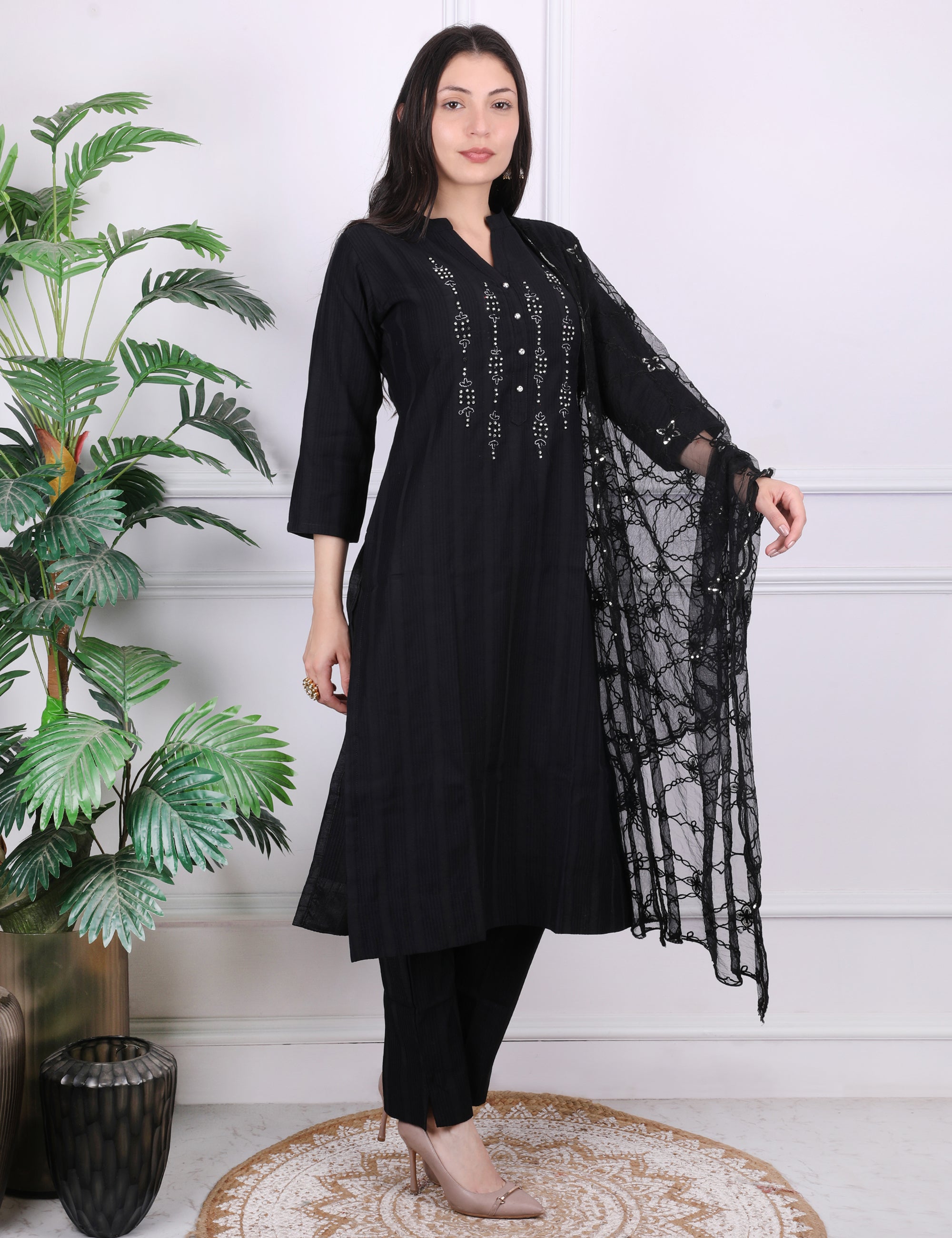 Black Kurti Set