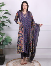 A-Line Mirror Work Kurti Set