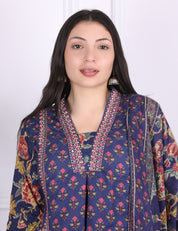 A-Line Mirror Work Kurti Set