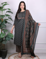 Sequin & Zari Kurti Set