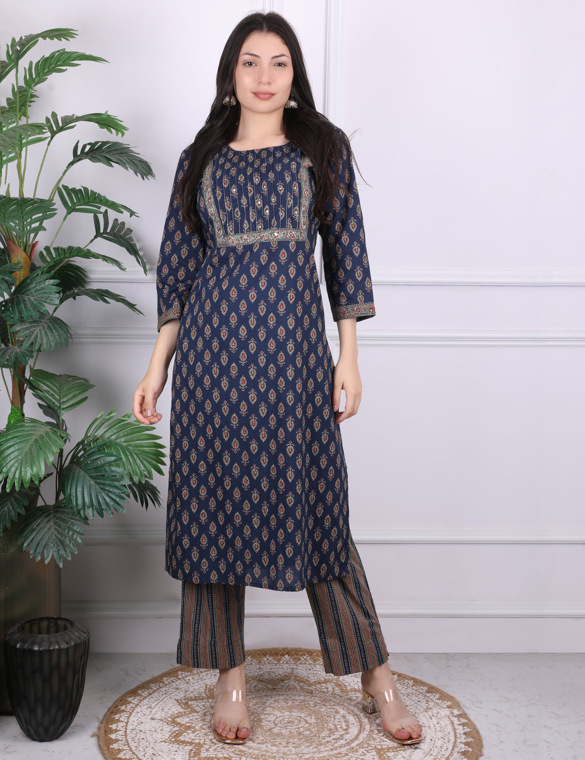 Sequin & Zari Kurti Set