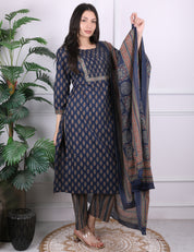 Sequin & Zari Kurti Set