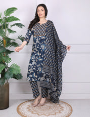 Printed Readymade Cotton Suit
