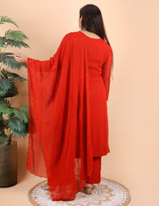 Elegant Heavy Neck Readymade Plazo Set